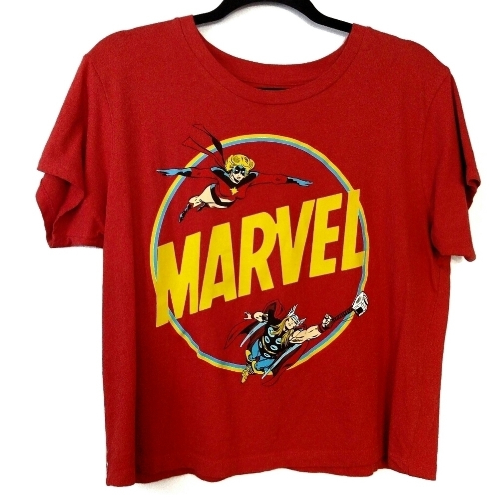 Marvel Vintage Style Graphic Crop Top